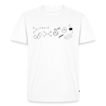 Chemistry Structural Formula - Men's Premium Organic T-Shirt - white - Front - Nico (187cm)