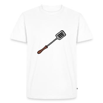 spatule - T-shirt Premium bio Homme - blanc - Devant - Nico (187cm)