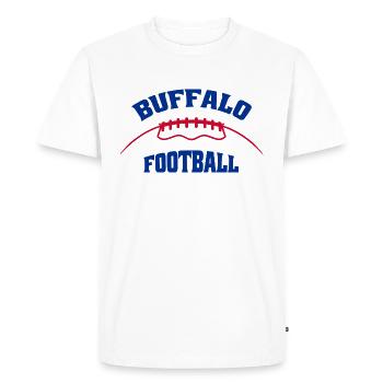 Buffalo Football - Men's Premium Organic T-Shirt - white - Front - Nico (187cm)