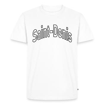 Saint-Denis - T-shirt Premium bio Homme - blanc - Devant - Nico (187cm)