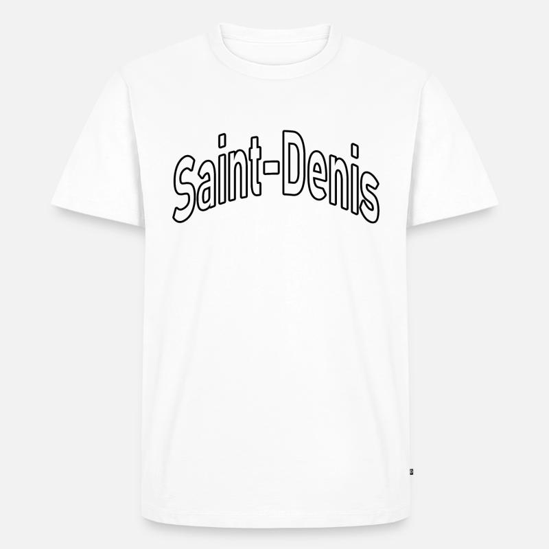 Saint Denis - Männer Premium Bio T-Shirt - Weiß