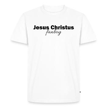 Jesus Christ fanboy - Men's Premium Organic T-Shirt - white - Front - Nico (187cm)