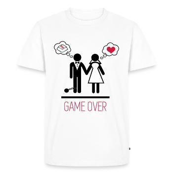 game over 3 - 2 - T-shirt Premium bio Homme - blanc - Devant - Nico (187cm)
