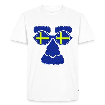 Suède Sweden - T-shirt Premium bio Homme - blanc - Devant - Nico (187cm)