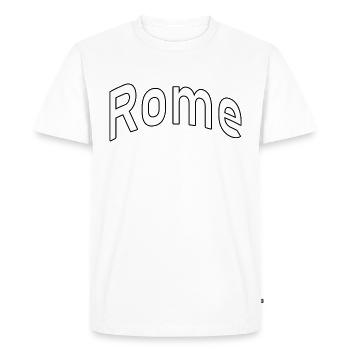 Rome - T-shirt Premium bio Homme - blanc - Devant - Nico (187cm)