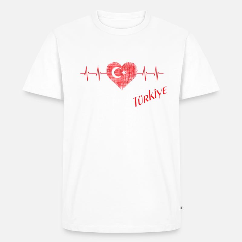 Turkiye - Männer Premium Bio T-Shirt - Weiß