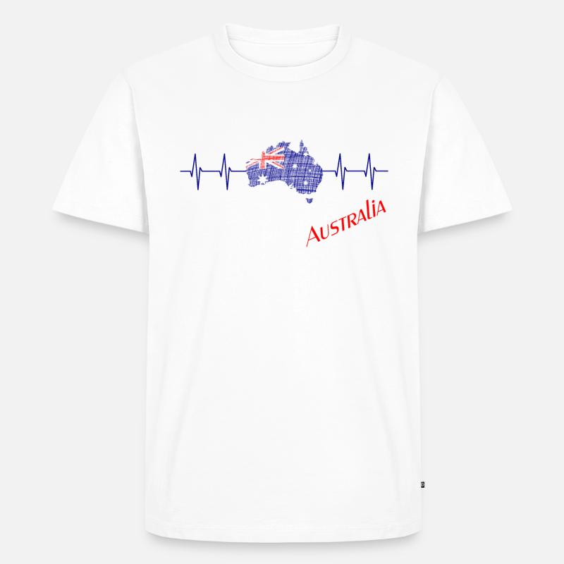 Australien - Australia - Männer Premium Bio T-Shirt - Weiß