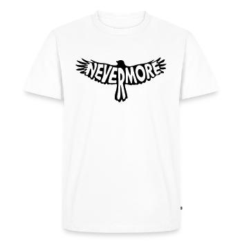 Nevermore - Men's Premium Organic T-Shirt - white - Front - Nico (187cm)