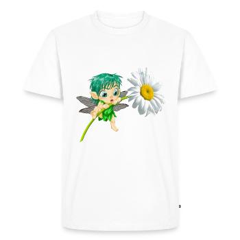 BABY FAIRY - Men's Premium Organic T-Shirt - white - Front - Nico (187cm)