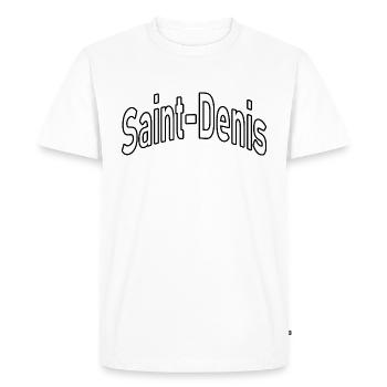 Saint-Denis - T-shirt Premium bio Homme - blanc - Devant - Nico (187cm)