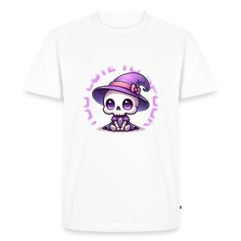 Trop mignon pour effrayer la sorcière - T-shirt Premium bio Homme - blanc - Devant - Nico (187cm)