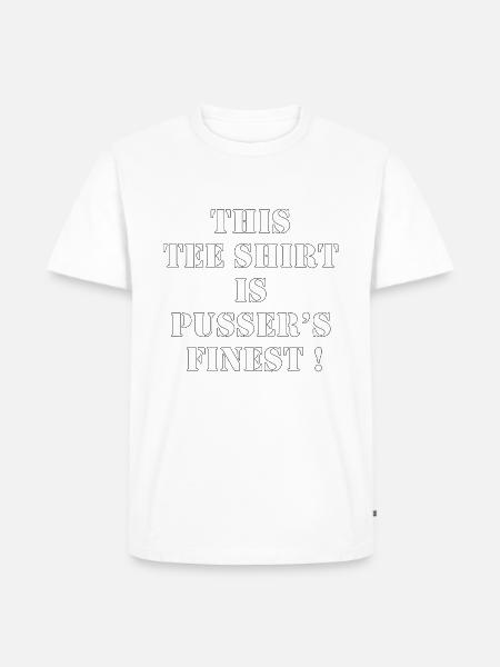 Pusser's finest - Men's Premium Organic T-Shirt - white