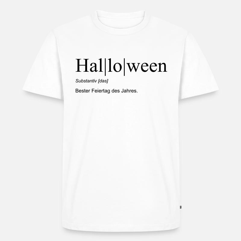 Definition „Halloween“ - Männer Premium Bio T-Shirt - Weiß
