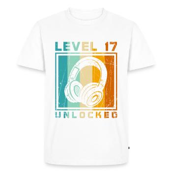 Garçon de 17e anniversaire - T-shirt Premium bio Homme - blanc - Devant - Nico (187cm)