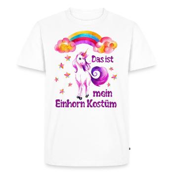 Costume de licorne fille doux carnaval de Mardi Gras - T-shirt Premium bio Homme - blanc - Devant - Nico (187cm)