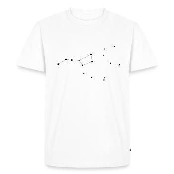 Ursa Major - The Big Dipper - The Plough - Men's Premium Organic T-Shirt - white - Front - Nico (187cm)