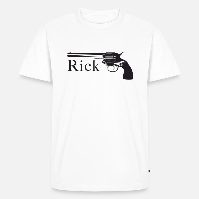 Ricks Colt - Männer Premium Bio T-Shirt - Weiß