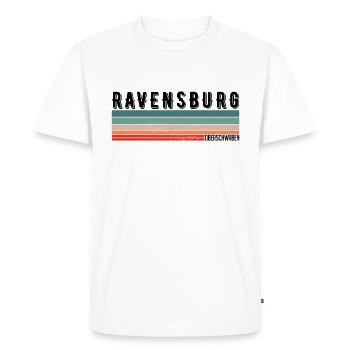 Ravensburg Ravensburger Upper Swabia Retro Vintage - Men's Premium Organic T-Shirt - white - Front - Nico (187cm)