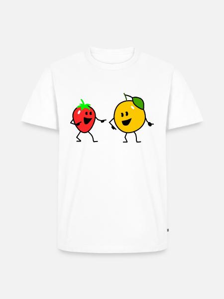 fruit salad one - Männer Premium Bio T-Shirt - Weiß