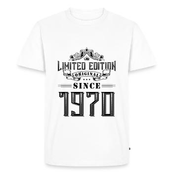 Édition limitée 1970 - T-shirt Premium bio Homme - blanc - Devant - Nico (187cm)