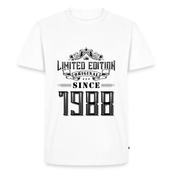 Édition limitée 1988 - T-shirt Premium bio Homme - blanc - Devant - Nico (187cm)