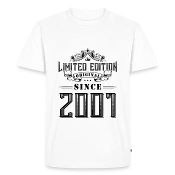 2001 limited edition - Men's Premium Organic T-Shirt - white - Front - Nico (187cm)