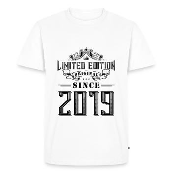 Édition limitée 2019 - T-shirt Premium bio Homme - blanc - Devant - Nico (187cm)