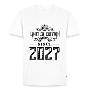 Édition limitée 2027 - T-shirt Premium bio Homme - blanc - Devant - Nico (187cm)