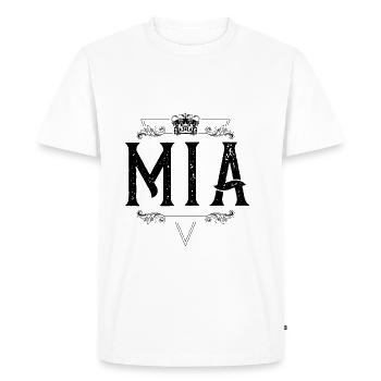 Nom mia - T-shirt Premium bio Homme - blanc - Devant - Nico (187cm)