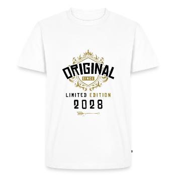 2028 limited edition birthday - Men's Premium Organic T-Shirt - white - Front - Nico (187cm)