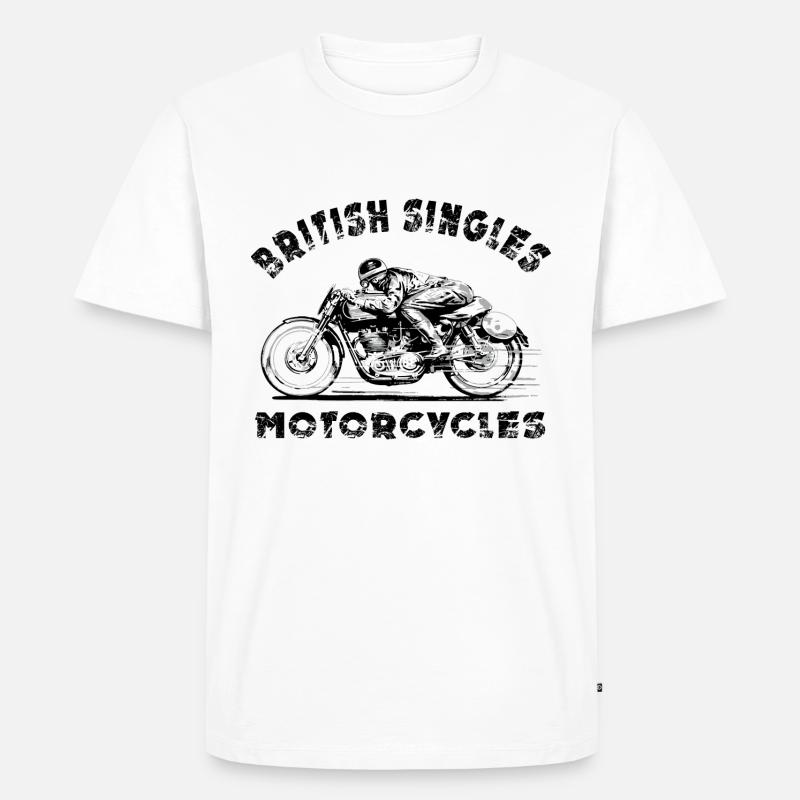 british motorcycles - Männer Premium Bio T-Shirt - Weiß