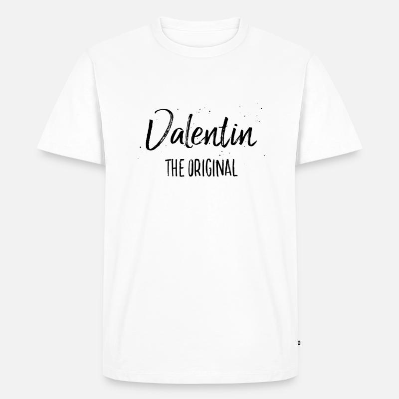 Valentin - Männer Premium Bio T-Shirt - Weiß