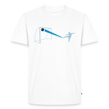 l'objectif - T-shirt Premium bio Homme - blanc - Devant - Nico (187cm)