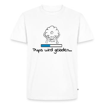 pups_geladen_3f - T-shirt Premium bio Homme - blanc - Devant - Nico (187cm)
