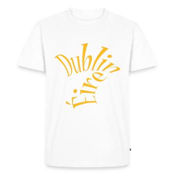 Dublino - T-shirt Premium bio Homme - blanc - Devant - Nico (187cm)