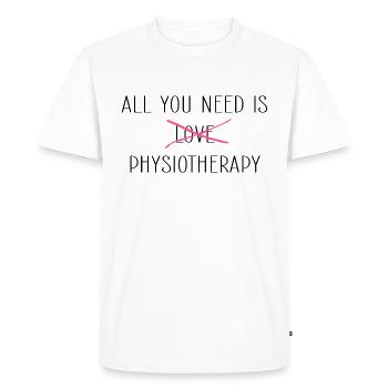 Physiothérapie Physio Physiothérapeute - T-shirt Premium bio Homme - blanc - Devant - Nico (187cm)
