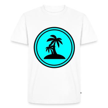 La chance de Cloverleaf - T-shirt Premium bio Homme - blanc - Devant - Nico (187cm)