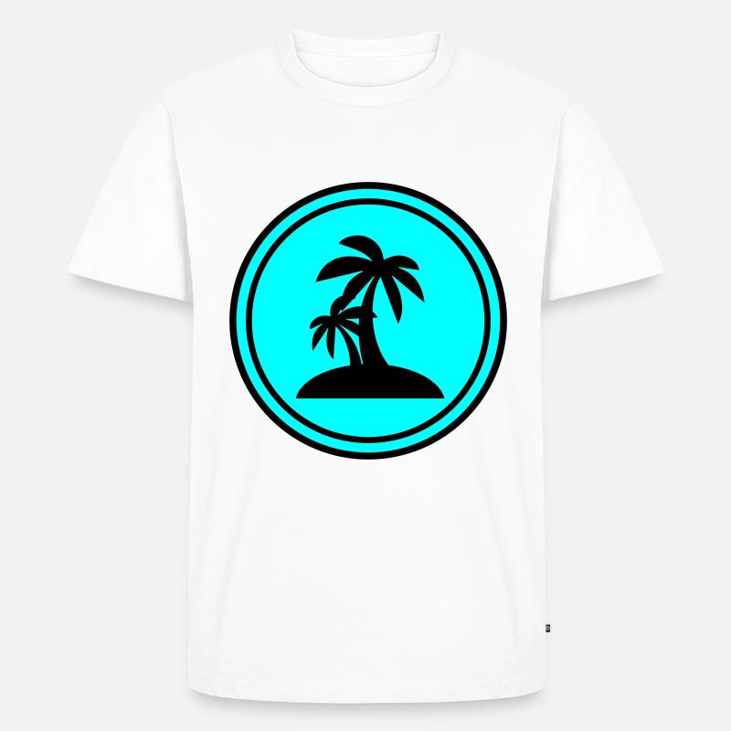 Kleeblatt glück - Männer Premium Bio T-Shirt - Weiß