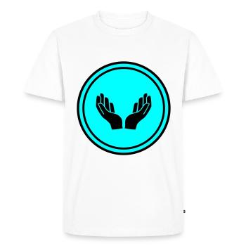 Hands icon icon - Men's Premium Organic T-Shirt - white - Front - Nico (187cm)