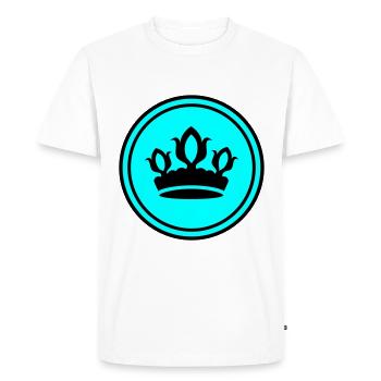 Silhouette de la couronne - T-shirt Premium bio Homme - blanc - Devant - Nico (187cm)