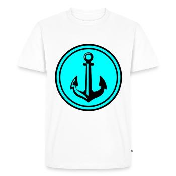 Anchor Icon Icon - Men's Premium Organic T-Shirt - white - Front - Nico (187cm)