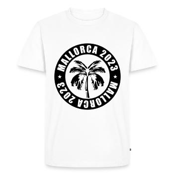 Mallorca 2023 - Men's Premium Organic T-Shirt - white - Front - Nico (187cm)