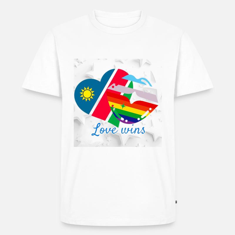 Namibia pride - Men's Premium Organic T-Shirt - white