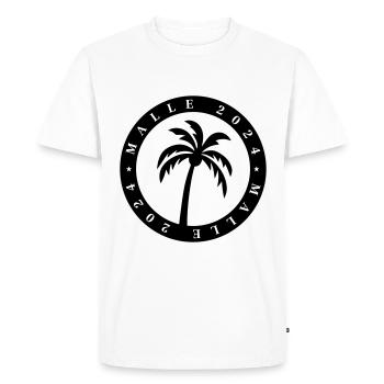 Visite de Malle 2024 à Majorque - T-shirt Premium bio Homme - blanc - Devant - Nico (187cm)