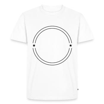 Conception de cercle - T-shirt Premium bio Homme - blanc - Devant - Nico (187cm)