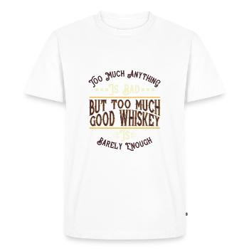 Bon whisky - T-shirt Premium bio Homme - blanc - Devant - Nico (187cm)