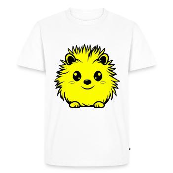 hérisson animal bébé - T-shirt Premium bio Homme - blanc - Devant - Nico (187cm)