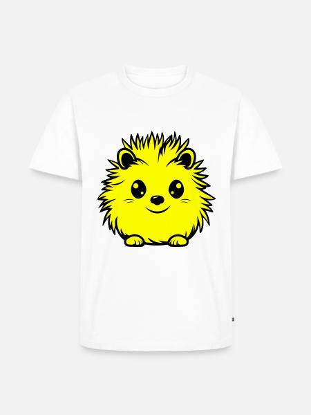 Igel Tier Baby - Männer Premium Bio T-Shirt - Weiß