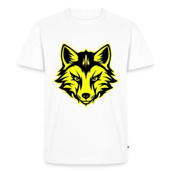 Fox Head Portrait Icon - Men's Premium Organic T-Shirt - white - Front - Nico (187cm)