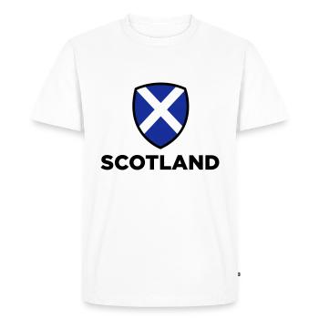 Drapeau national de l Ecosse - T-shirt Premium bio Homme - blanc - Devant - Nico (187cm)